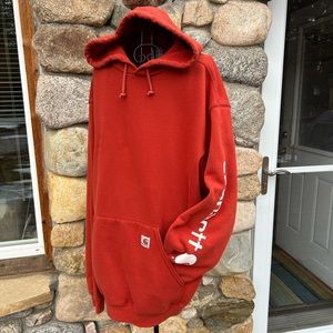 Men’s Carhartt Hoodie, XL Tall, Burnt Orange